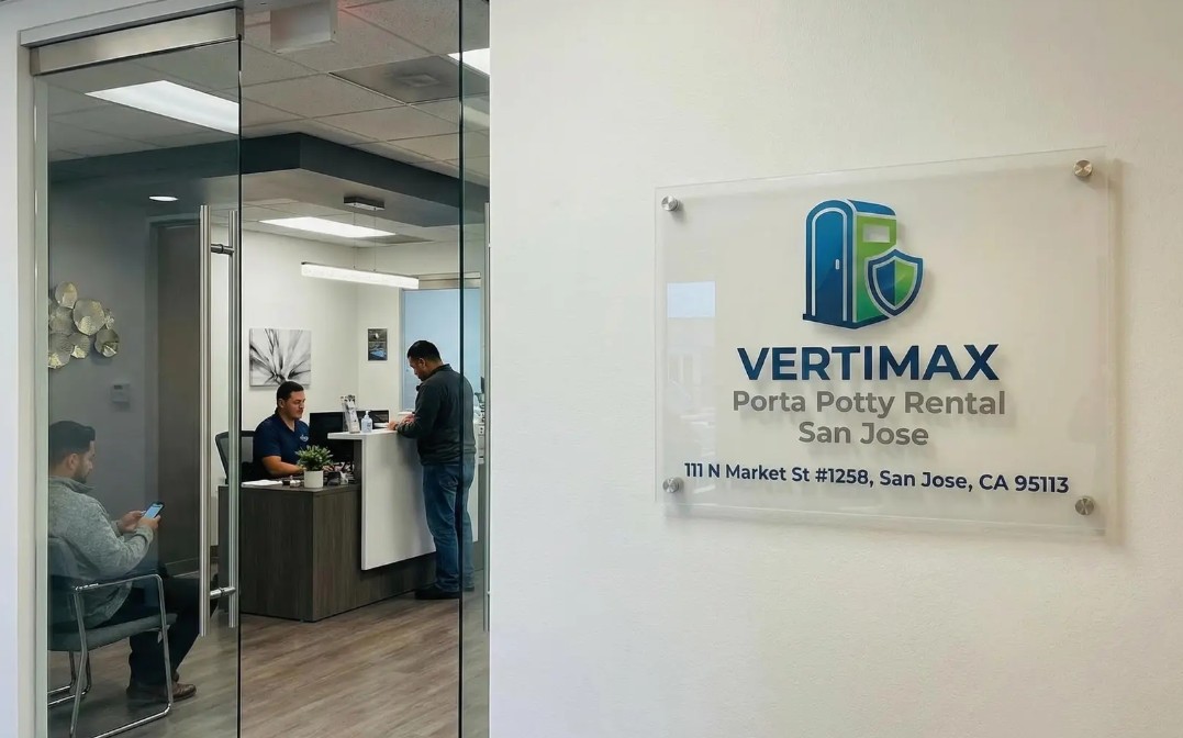 Vertimax Porta Potty Rental San Jose Branding